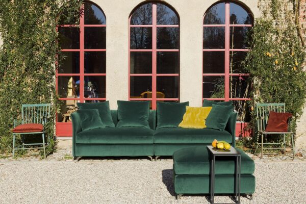 Divano modulare e componibile modello William, disponibile da Tappezzeria Gatti