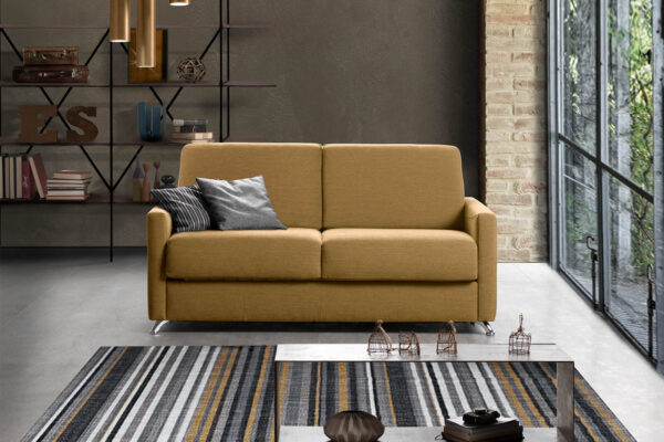 Divano letto personalizzabile modello Veronica, disponibile da Tappezzeria Gatti